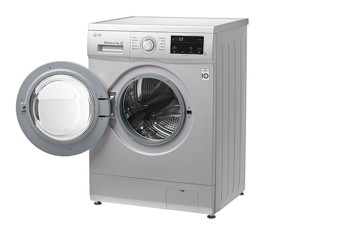 LG غسالة 7 كيلو , موتور الدفع المباشر ,6 حركات مختلفة , لوحة تحكم تعمل باللمس, FH2J3QDNG5