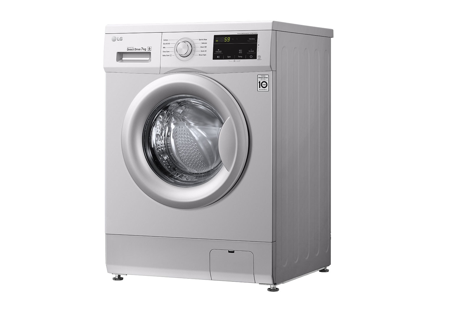 LG غسالة 7 كيلو , موتور الدفع المباشر ,6 حركات مختلفة , لوحة تحكم تعمل باللمس, FH2J3QDNG5