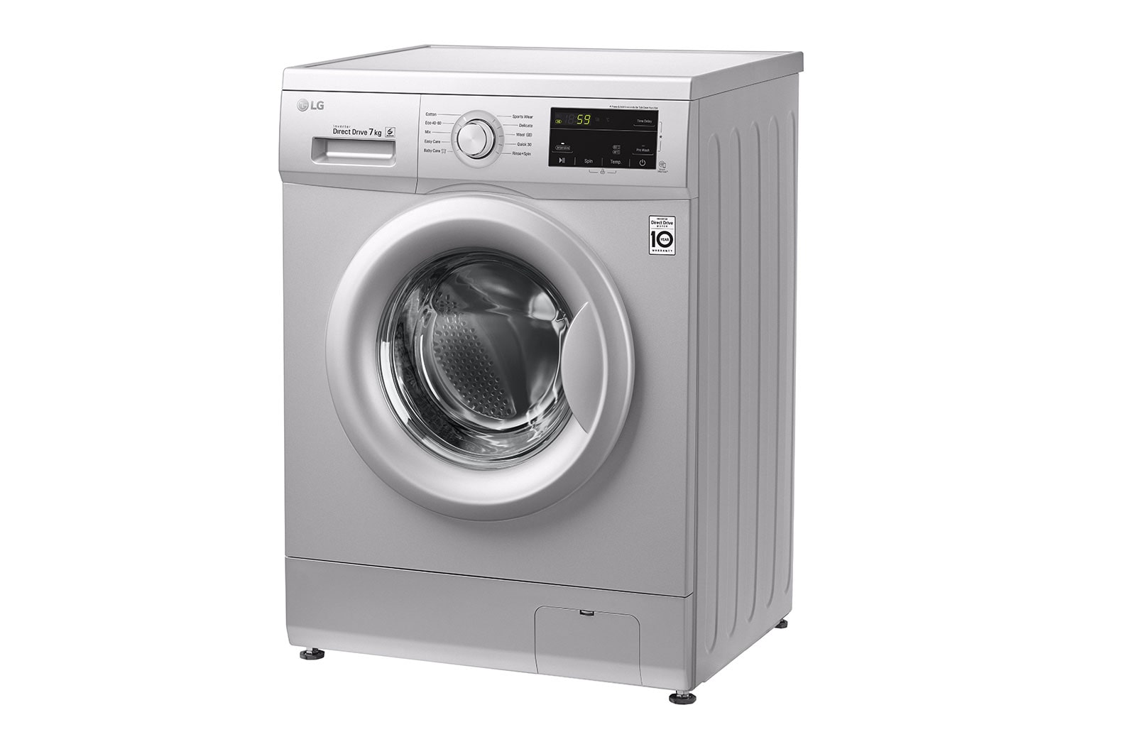 LG غسالة 7 كيلو , موتور الدفع المباشر ,6 حركات مختلفة , لوحة تحكم تعمل باللمس, FH2J3QDNG5