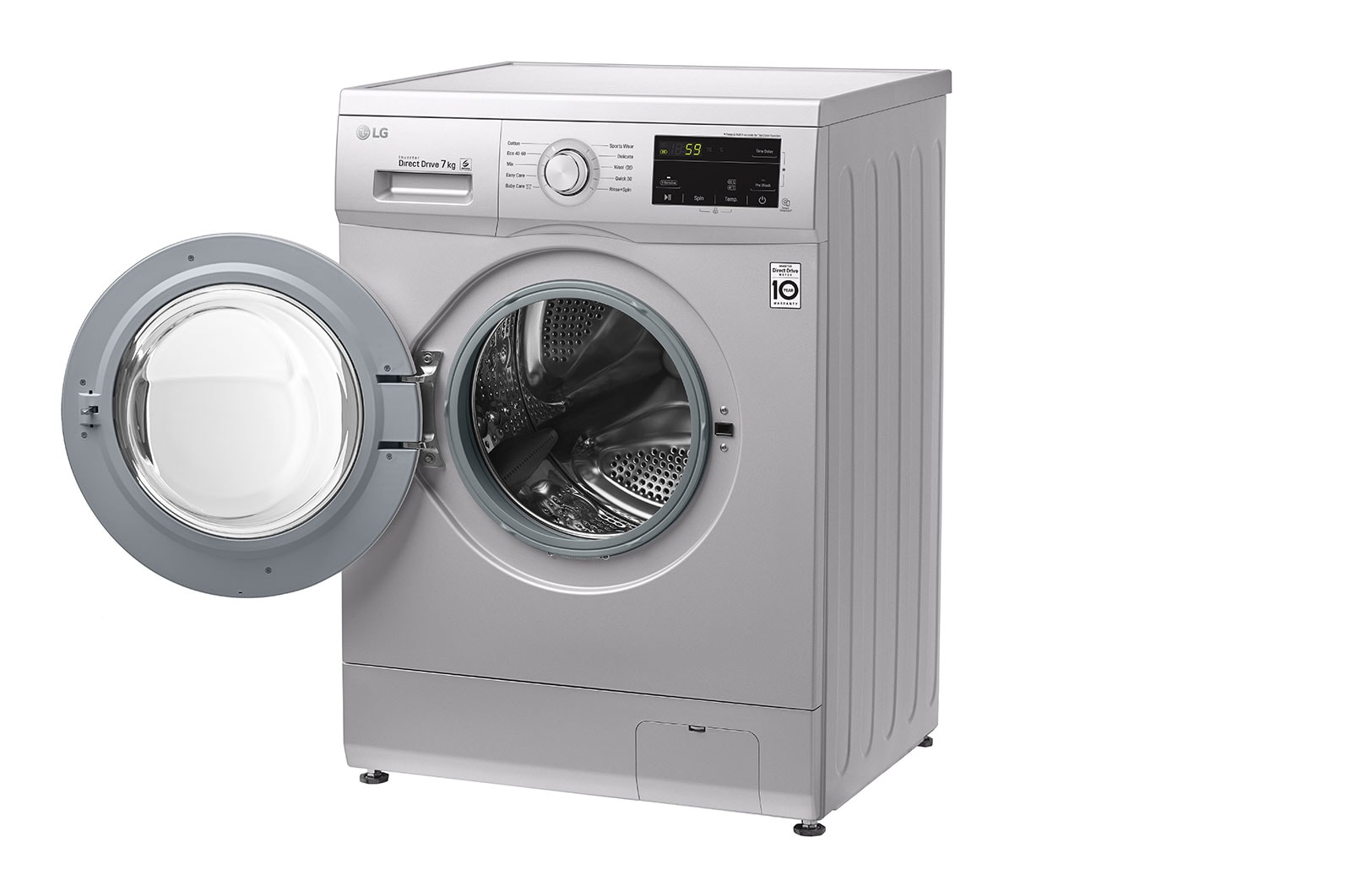 LG غسالة 7 كيلو , موتور الدفع المباشر ,6 حركات مختلفة , لوحة تحكم تعمل باللمس, FH2J3QDNG5