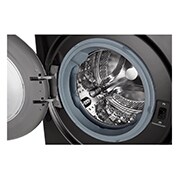 LG ™TWINWash من إل جي، غسالة ومجففة، 8/12 كجم، دفع مباشر بتقنية الذكاء الاصطناعي™، محرك الدفع المباشر 6حركات، تقنية البخار™، تقنية ThinQ, FT015V9BL
