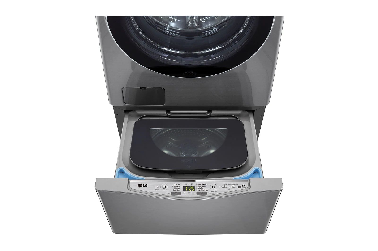 LG حمولتا غسيل بمقدار 17.5 كجم + 8 كجم مع غسالة TWINWash™‎ من LG, FT018TGES