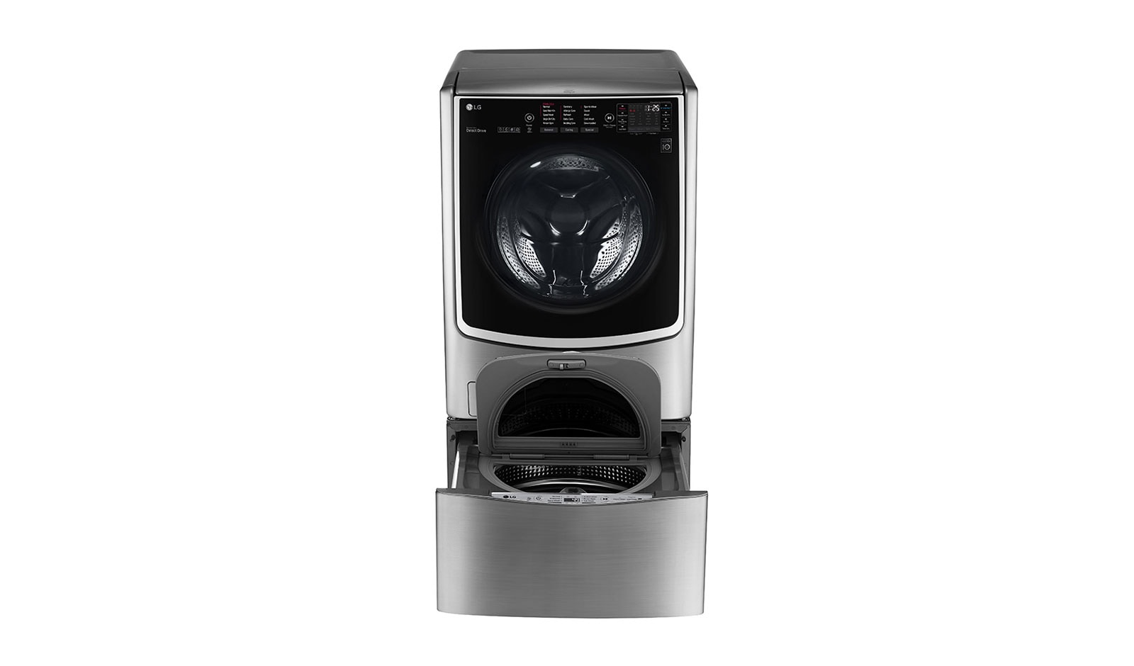 LG حمولتا غسيل بمقدار 21 كجم + 3.5 كجم مع غسالة TWINWash™‎ من LG, FT025C9SS