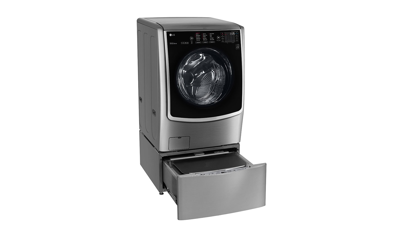 LG حمولتا غسيل بمقدار 21 كجم + 3.5 كجم مع غسالة TWINWash™‎ من LG, FT025C9SS
