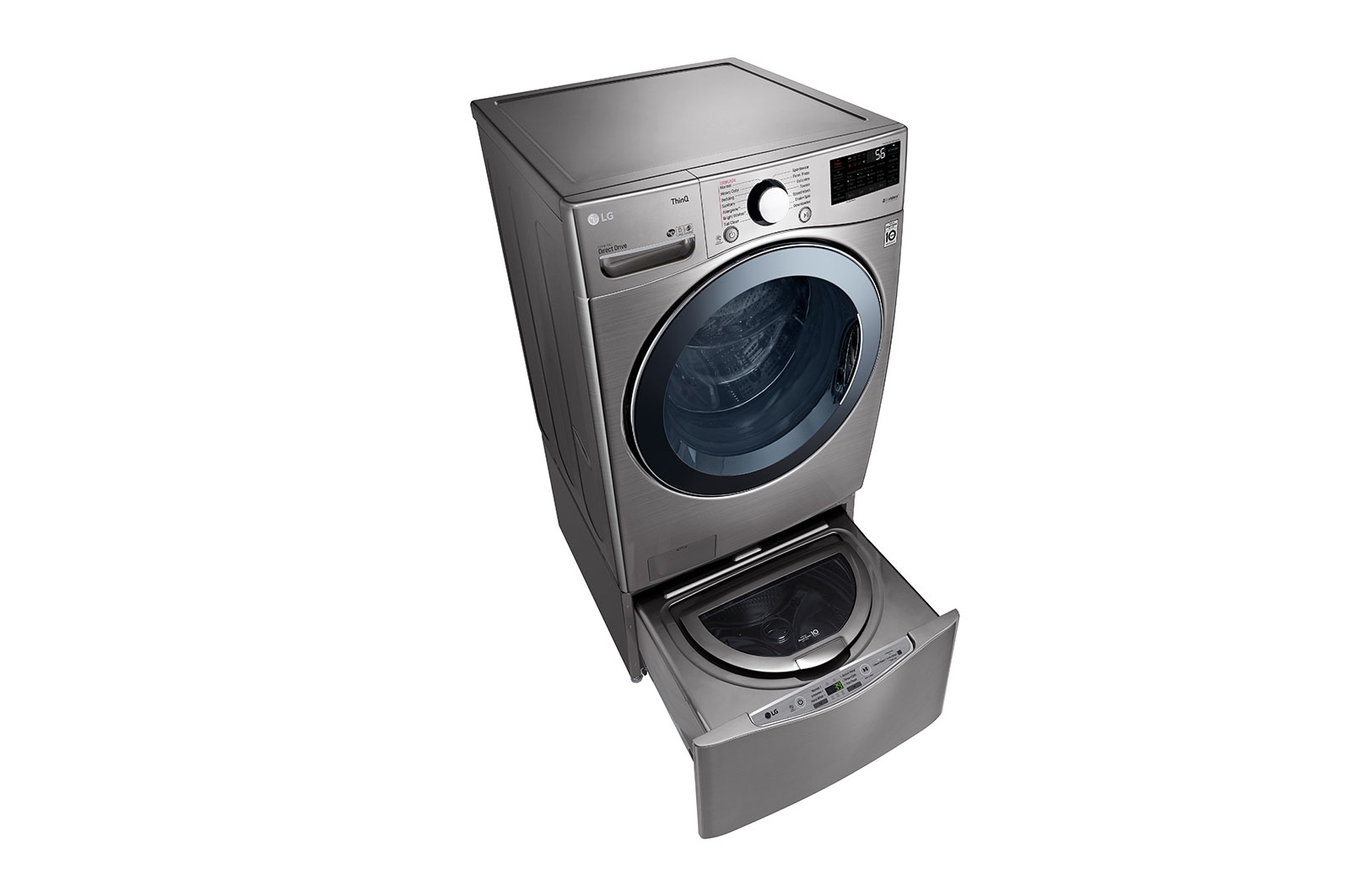 LG حمولتا غسيل بمقدار 20 كجم + 3.5 كجم مع غسالة TWINWash™‎ من LG, FT025V2SS