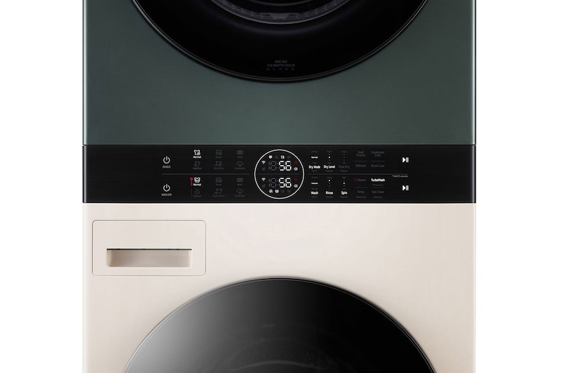 LG غسالة ومجفف معا الكل في واحد 13/10kg Objet WashTower™, FWT1310BGP