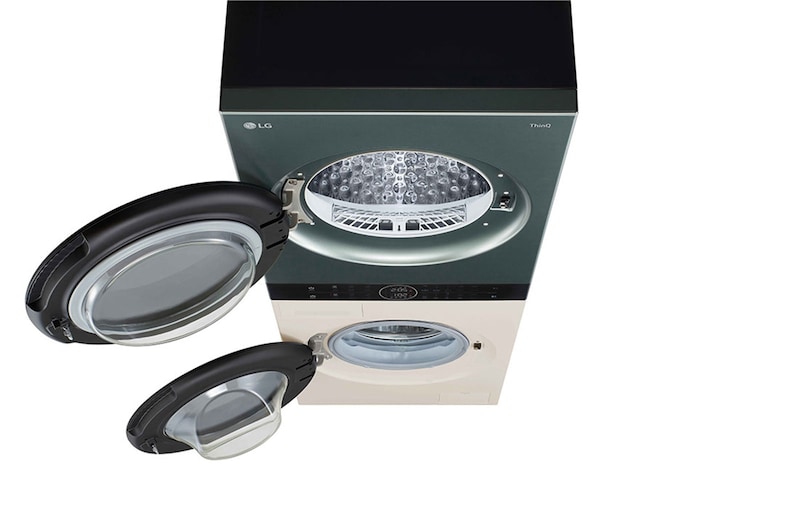 LG غسالة ومجفف معا الكل في واحد 13/10kg Objet WashTower™, FWT1310BGP