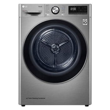 المنظر الأمامي لـ مجفف 10.1 كجم، فضي، تجفيف فائق مع توفير للطاقة RH10V9PV2W