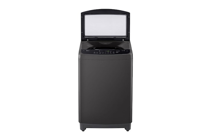 LG غسالة 12 كيلو تحميل علوي, سمارت أنفرتر, حلة متحركة, باب هيدروليك للغلق الهادئ, T1288NEHGB