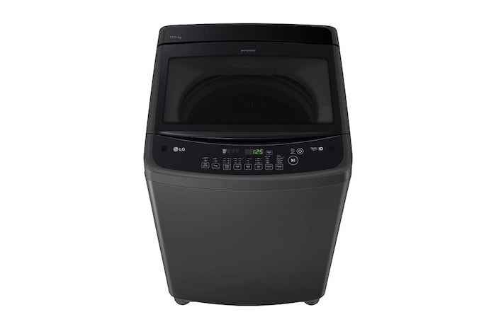 LG غسالة 12 كيلو تحميل علوي, سمارت أنفرتر, حلة متحركة, باب هيدروليك للغلق الهادئ, T1288NEHGB