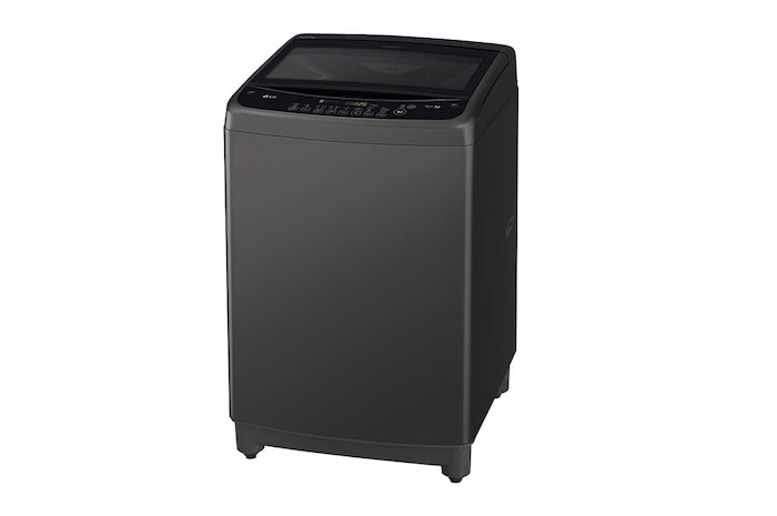 LG غسالة 12 كيلو تحميل علوي, سمارت أنفرتر, حلة متحركة, باب هيدروليك للغلق الهادئ, T1288NEHGB