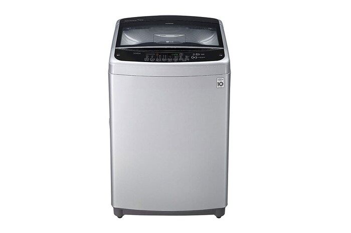 LG غسالة 12 كيلو تحميل علوي, سمارت أنفرتر, حلة متحركة, باب هيدروليك للغلق الهادئ, T1288NEHGE