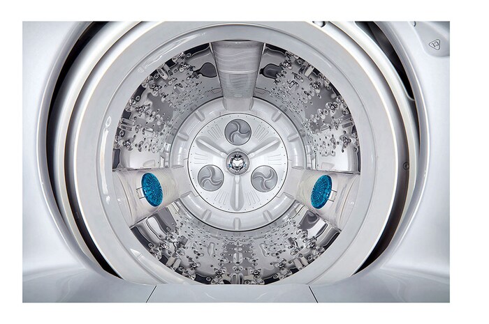 LG غسالة 12 كيلو تحميل علوي, سمارت أنفرتر, حلة متحركة, باب هيدروليك للغلق الهادئ, T1288NEHGE