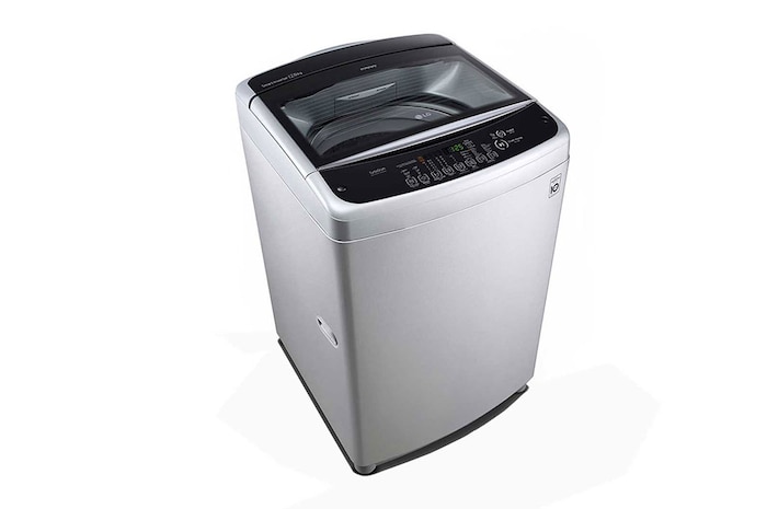 LG غسالة 12 كيلو تحميل علوي, سمارت أنفرتر, حلة متحركة, باب هيدروليك للغلق الهادئ, T1288NEHGE