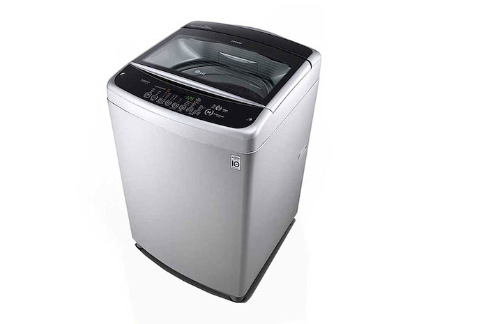 LG غسالة 12 كيلو تحميل علوي, سمارت أنفرتر, حلة متحركة, باب هيدروليك للغلق الهادئ, T1288NEHGE