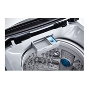 LG غسالة 12 كيلو تحميل علوي, سمارت أنفرتر, حلة متحركة, باب هيدروليك للغلق الهادئ, T1288NEHGE
