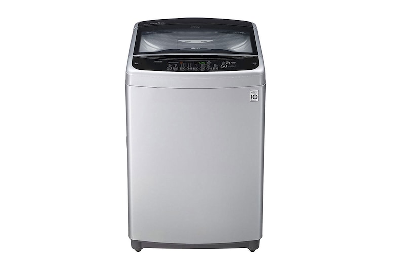LG غسالة 12 كيلو تحميل علوي, سمارت أنفرتر, حلة متحركة, باب هيدروليك للغلق الهادئ, T1288NEHGE