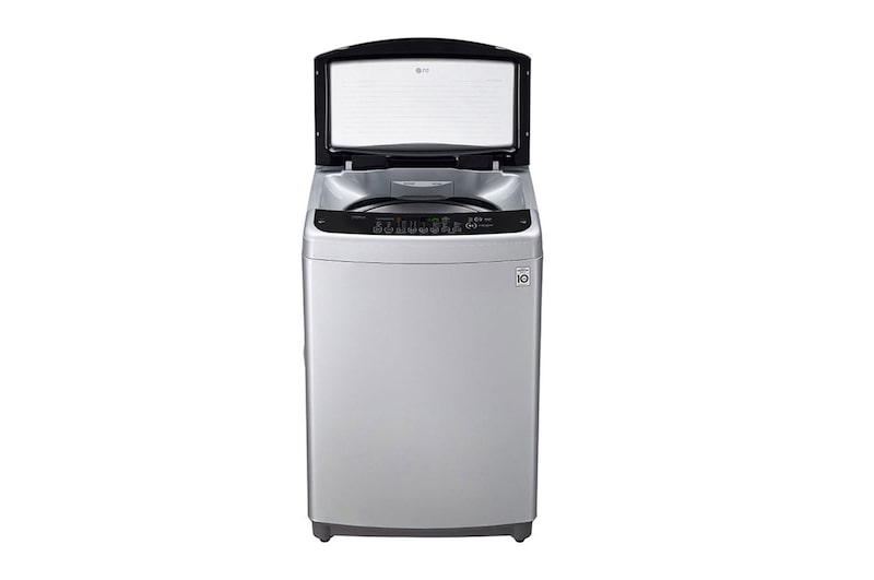 LG غسالة 12 كيلو تحميل علوي, سمارت أنفرتر, حلة متحركة, باب هيدروليك للغلق الهادئ, T1288NEHGE