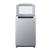 LG غسالة تحميل علوية، 18.5 كجم،<br>لون سلفر، العاكس الذكي،<br> ™Smart Diagnosis™،TurboDrum, T1885NEHTE