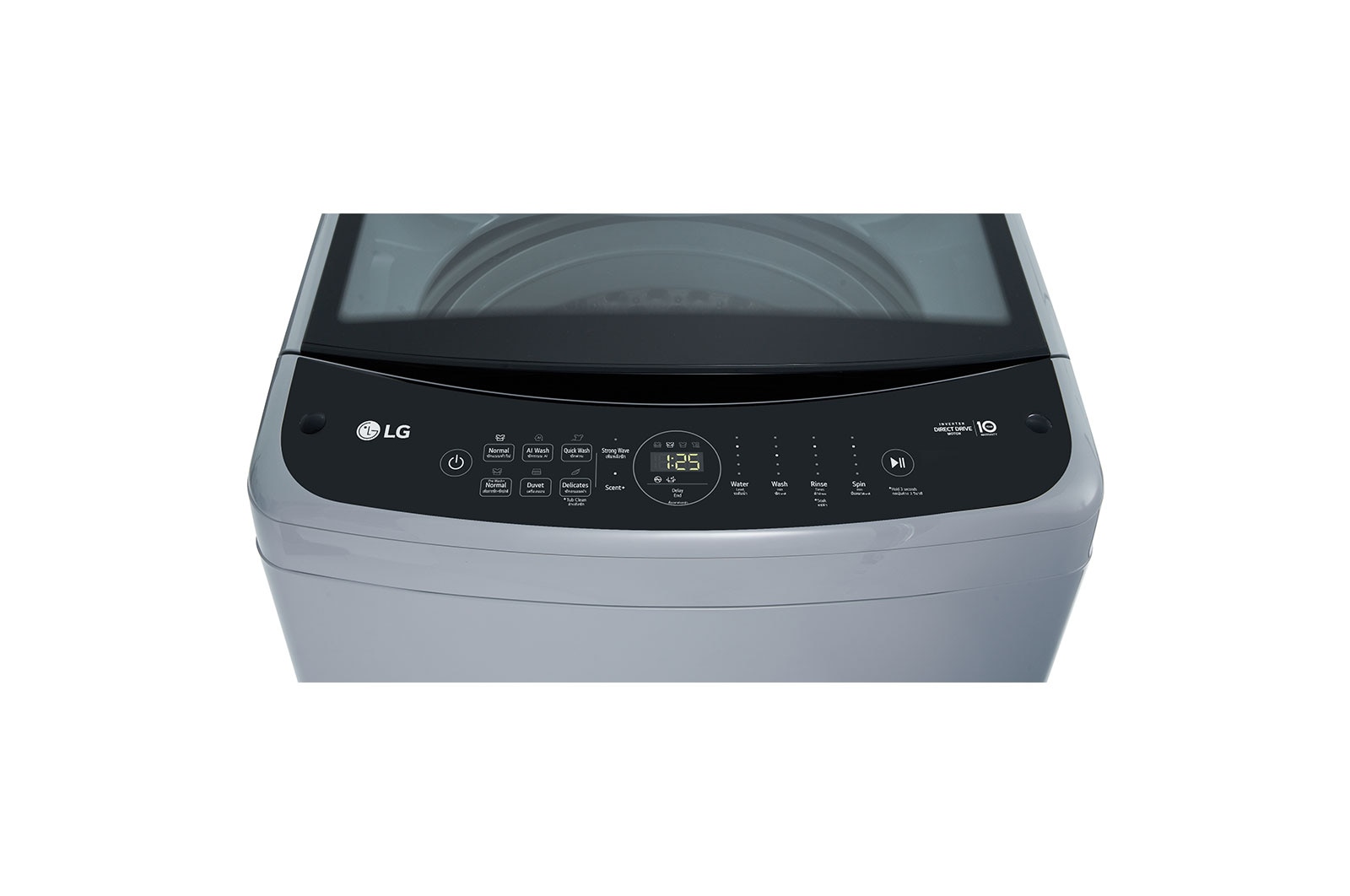 LG غسالة ملابس فوق اوتوماتيك 21 كيلو | ذكاء اصطناعي | اسود, T21H7EHHT5