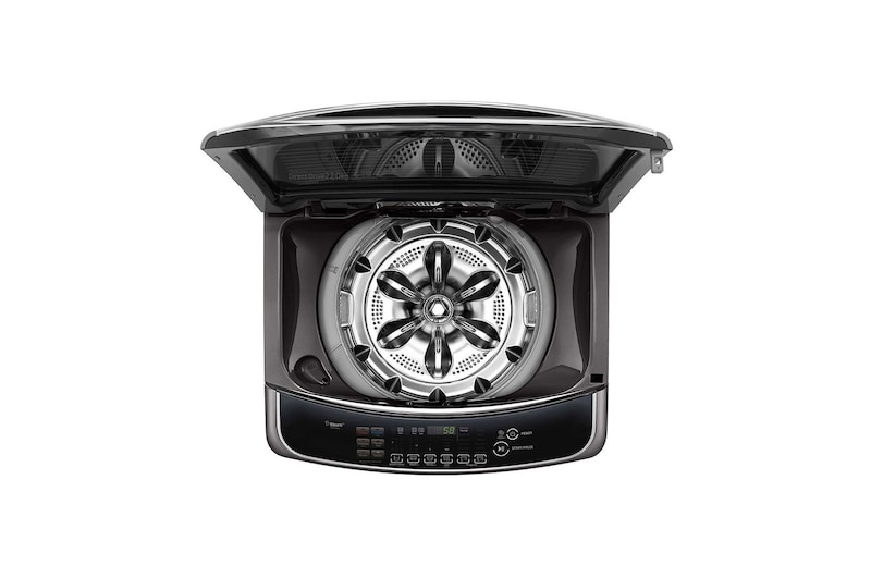 LG غسالة 22 كيلو تحميل علوي ,موتور الدفع المباشر ,خاصية Turbo Wash 3D باب هيدروليك للغلق الهادئ ,بخار, T2293EFHSC