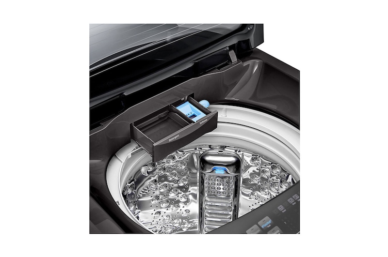 LG غسالة 22 كيلو تحميل علوي ,موتور الدفع المباشر ,خاصية Turbo Wash 3D باب هيدروليك للغلق الهادئ ,بخار, T2293EFHSC