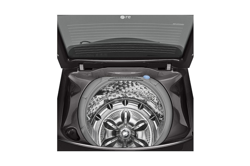 LG غسالة 22 كيلو تحميل علوي ,موتور الدفع المباشر ,خاصية Turbo Wash 3D باب هيدروليك للغلق الهادئ ,بخار, T2293EFHSC