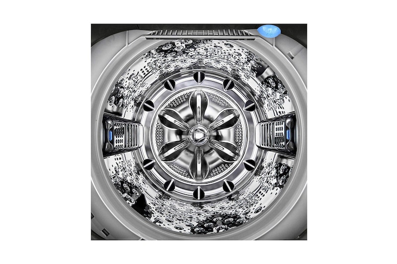 LG غسالة 22 كيلو تحميل علوي ,موتور الدفع المباشر ,خاصية Turbo Wash 3D باب هيدروليك للغلق الهادئ ,بخار, T2293EFHSC
