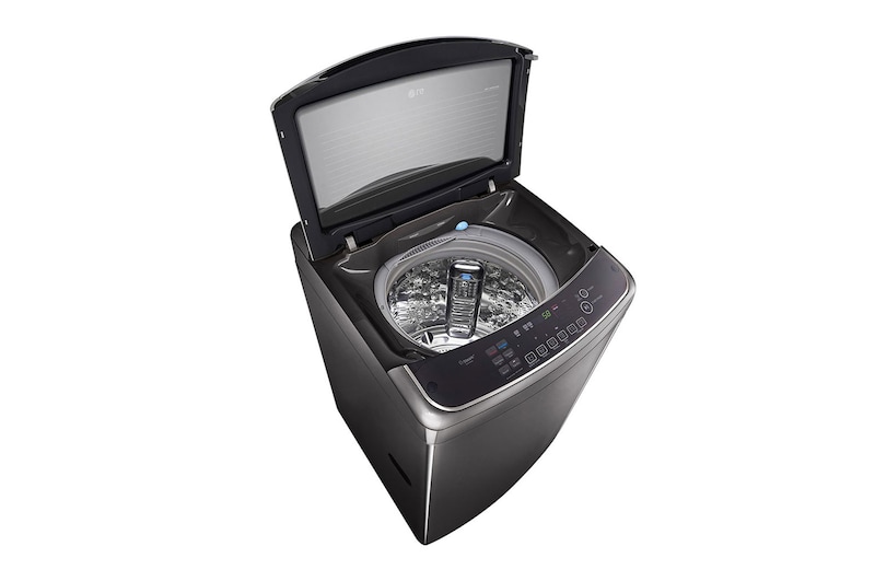 LG غسالة 22 كيلو تحميل علوي ,موتور الدفع المباشر ,خاصية Turbo Wash 3D باب هيدروليك للغلق الهادئ ,بخار, T2293EFHSC