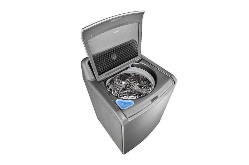 LG غسالة 25 كيلو تحميل علوي ,موتور الدفع المباشر ,خاصية Turbo Wash 3D باب هيدروليك للغلق الهادئ ,بخار, T2572EFHST