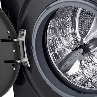 غسالة ملابس ال جى 8 كيلو 1400 لفة واي فاي أسود بلاتينيم F4Y2TYGYZ LG 16 صورة المنتج