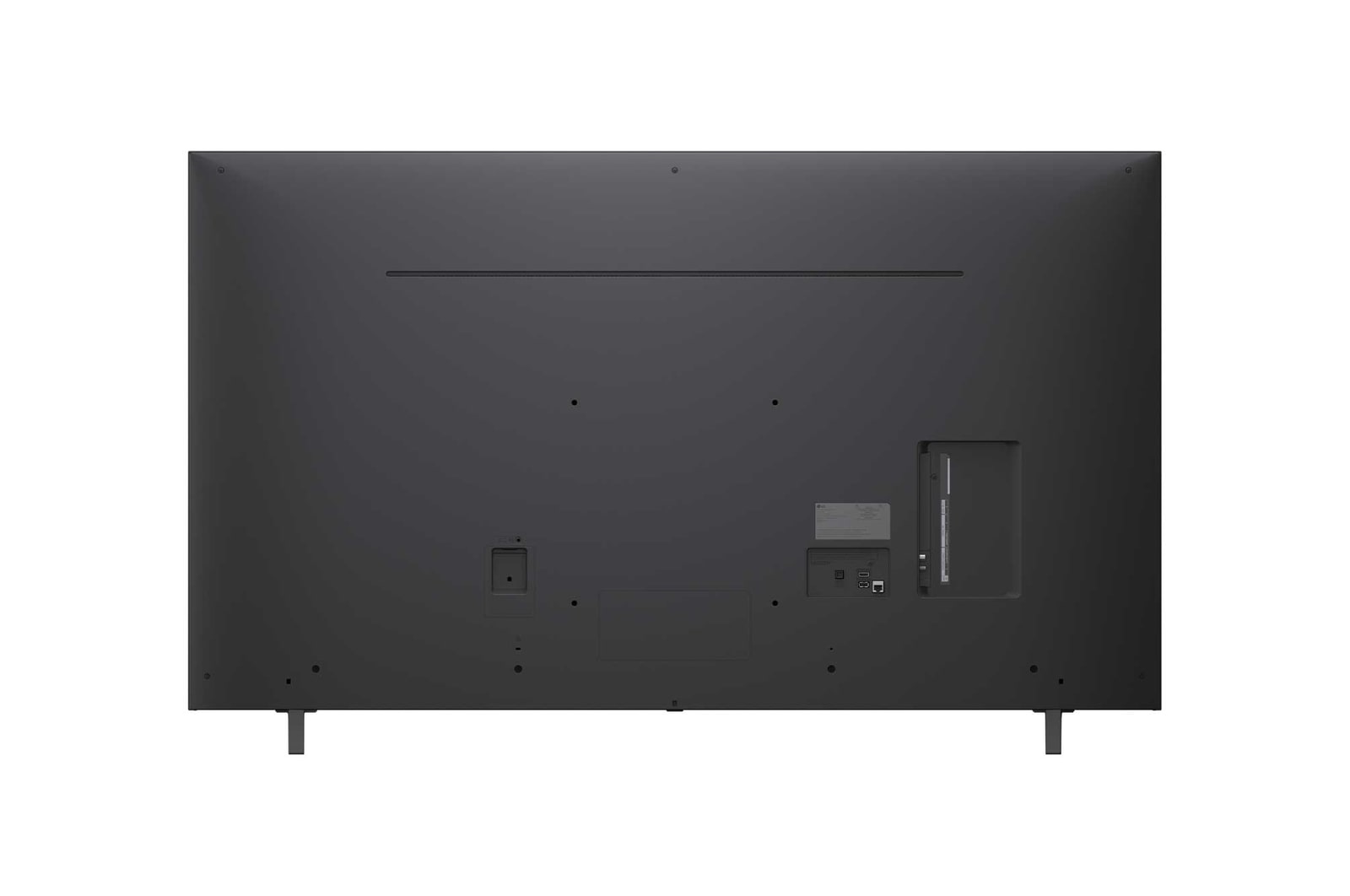 Rear view of LG NanoCell NANO80 TV.