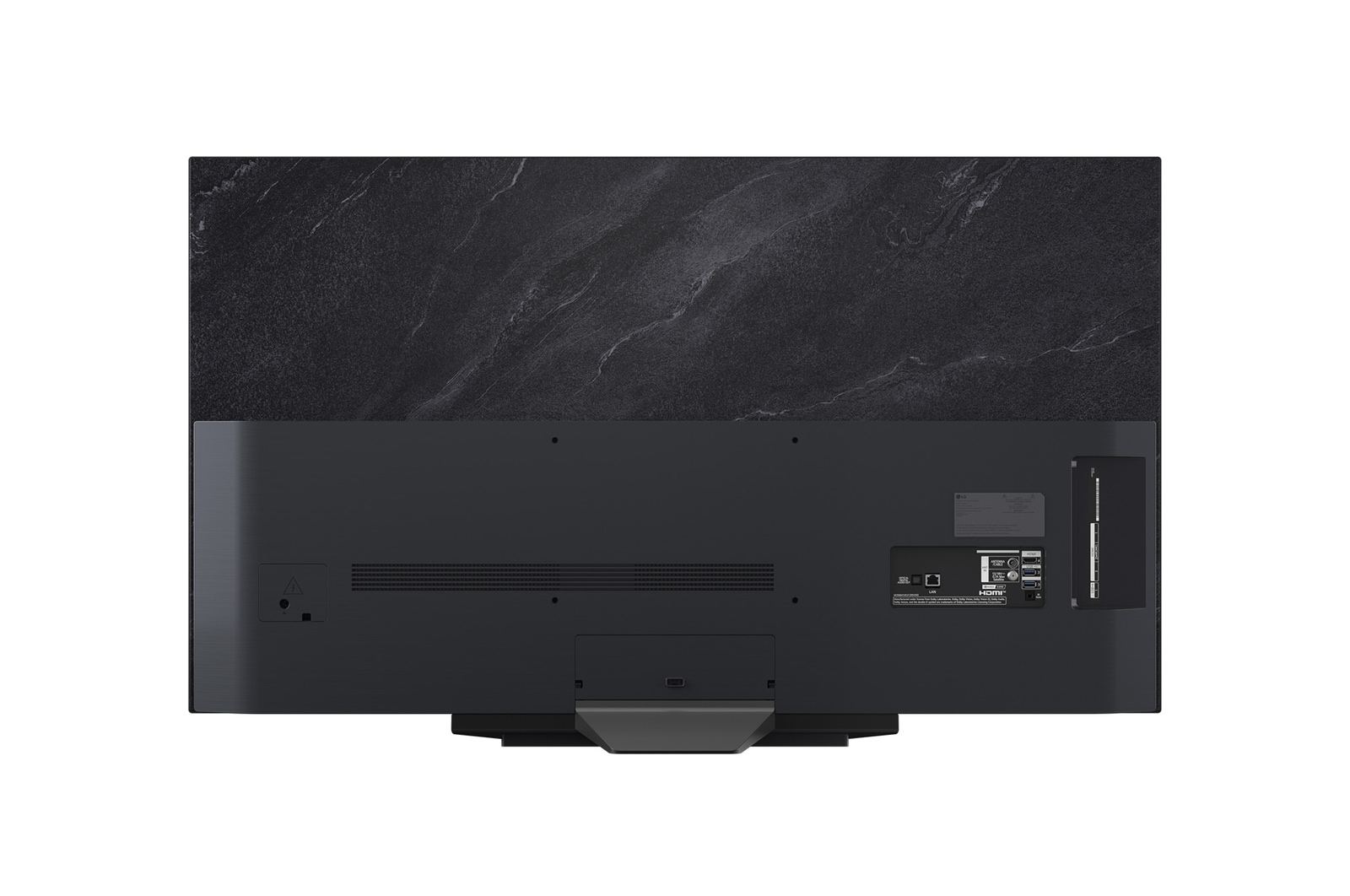 Rear view of LG OLED AI CS5 4K Smart TV.