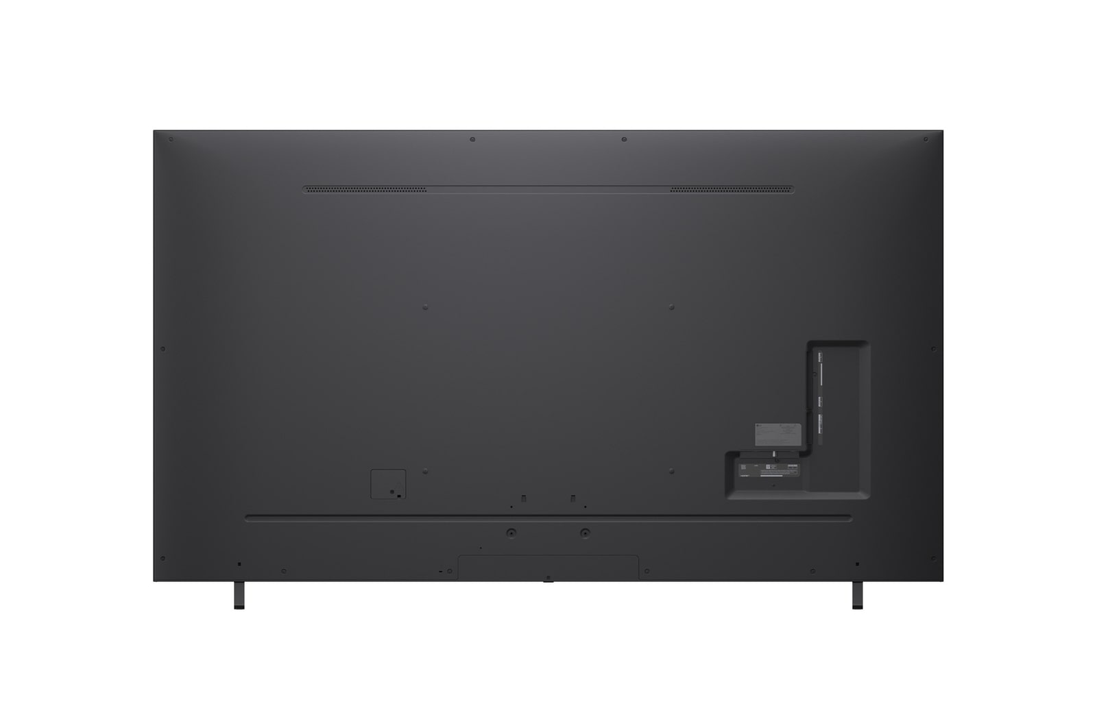 Rear view of LG QNED70 TV