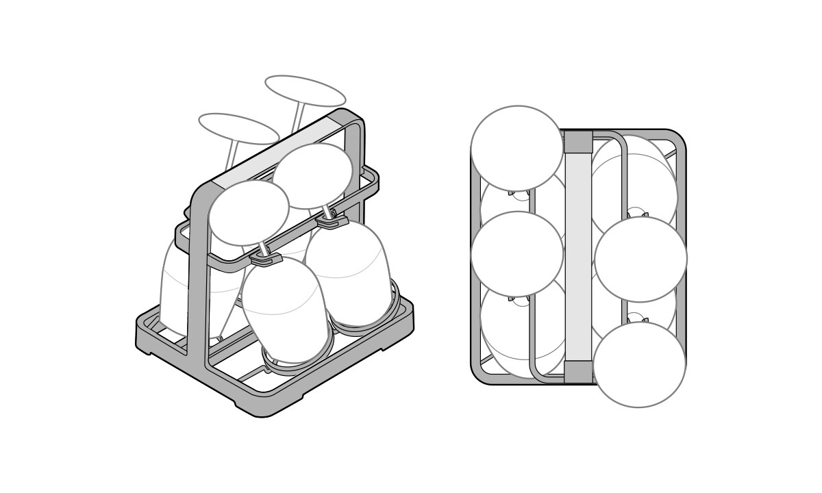Loading the Wine Glass Rack