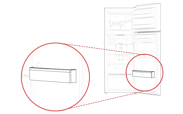 This is the basket in the bottom of the refrigerator compartment