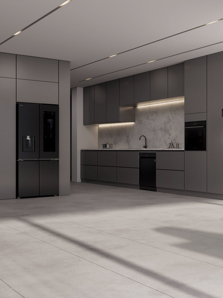 AI Core-Tech chipset with glowing purple circuitry radiating outward on a dark circuit board background