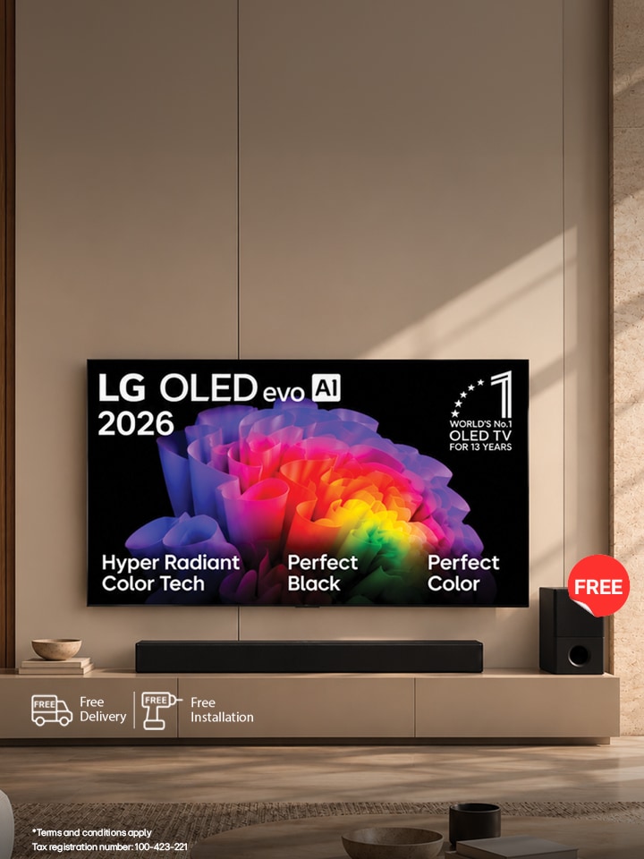 Buy LG OLED & Save 50% on a LG Soundbar