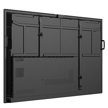LG CreateBoard Standard, -45 degree rear side view, 55TR3DQ-B