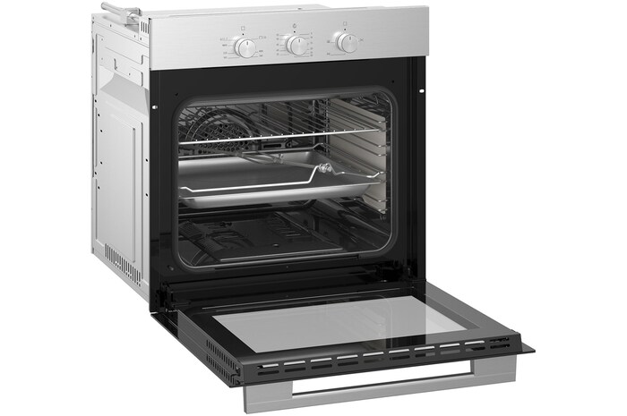 LG cooktop open left angled view