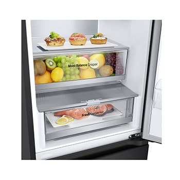 drawer view with food