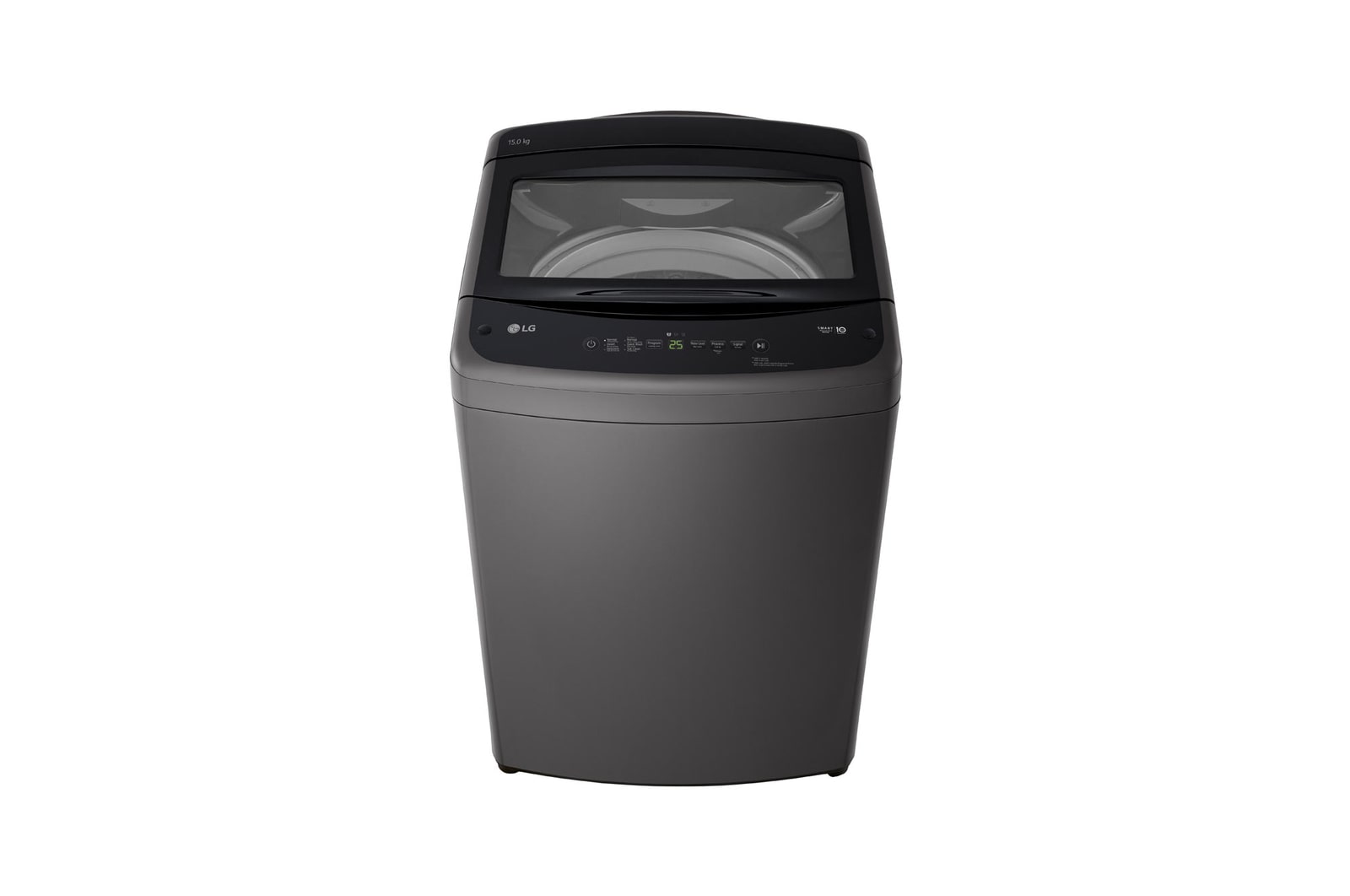 غسالة جديدة علوية التحميل سعة 15 كجم باللون الأسود