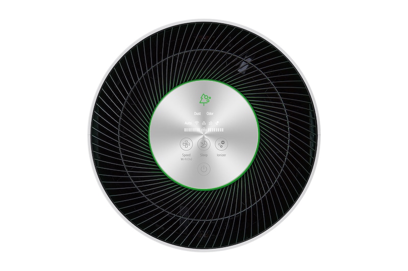 LG PuriCare 360 HIT with 62 m² coverage, 6-step filtration, PM 1.0 sensor, 360° purification, AS60GHWG0