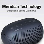 LG XBOOM Go PL2 Portable Wireless Bluetooth Speaker, IPX5 Water-Resistant Compact Wireless Party Speaker with up to 10 Hours playback, Black, PL2