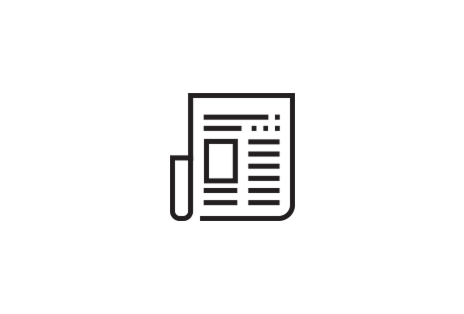 A black-outlined scroll features lines of varying lengths and boxes, creating a pattern that fills the entire scroll.
