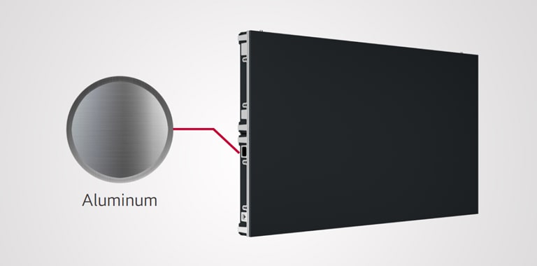 The frame of LSBF is composed of aluminum.
