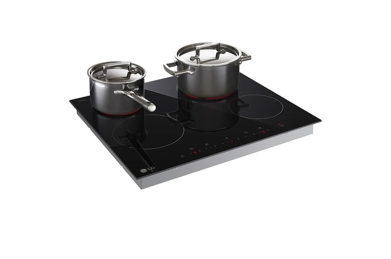 LG Cooktop 4 burners radiant hob 60 cm black, CBEZ2414B