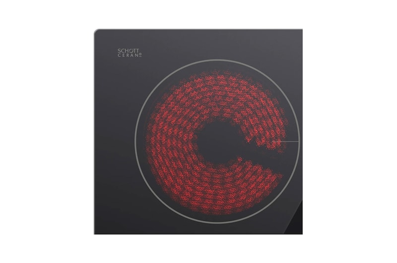 LG Cooktop 4 burners radiant hob 60 cm black, CBEZ2414B