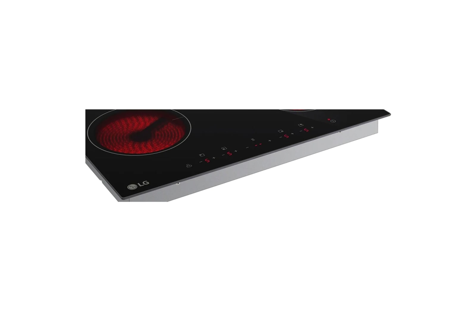 LG Cooktop 4 burners radiant hob 60 cm black, CBEZ2414B