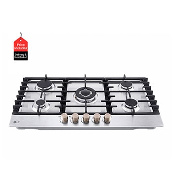 Front Image|LG Gas Cooktop 5 Burners 90cm Stainless Steel|CG5Z3626S